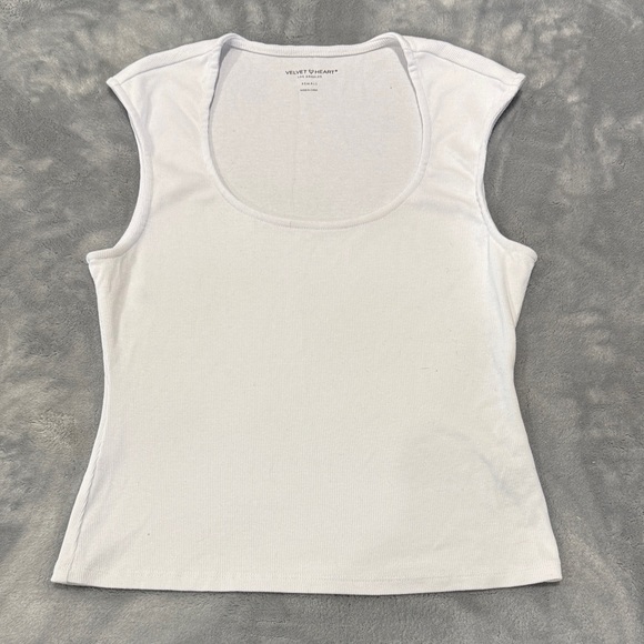 Velvet Heart Tops - Velvet Heart Women's White Tank Top